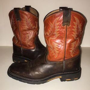 Leather Ariat Boots, Boys Size 5